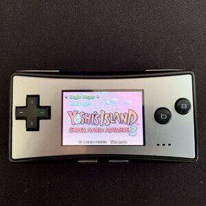 Nintendo Game Boy Micro Silver/Black – Vintage – Great Condition